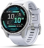Vista 10 de Garmin fēnix® 8 – 47mm, AMOLED, Smartwatch GPS Multisport Premium, Vida Útil de Batería Larga, Certificado para Buceo, Linterna LED Integrada, Gris