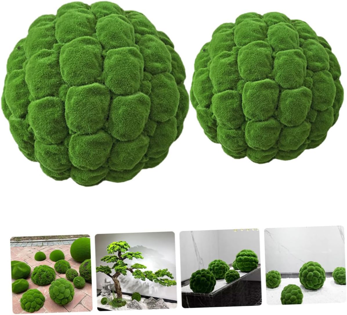 Garneck 2pcs Simulated for Decor Decorative Moss for Weddings Floral Arrangements and Crafts for and Event Centerpieces
