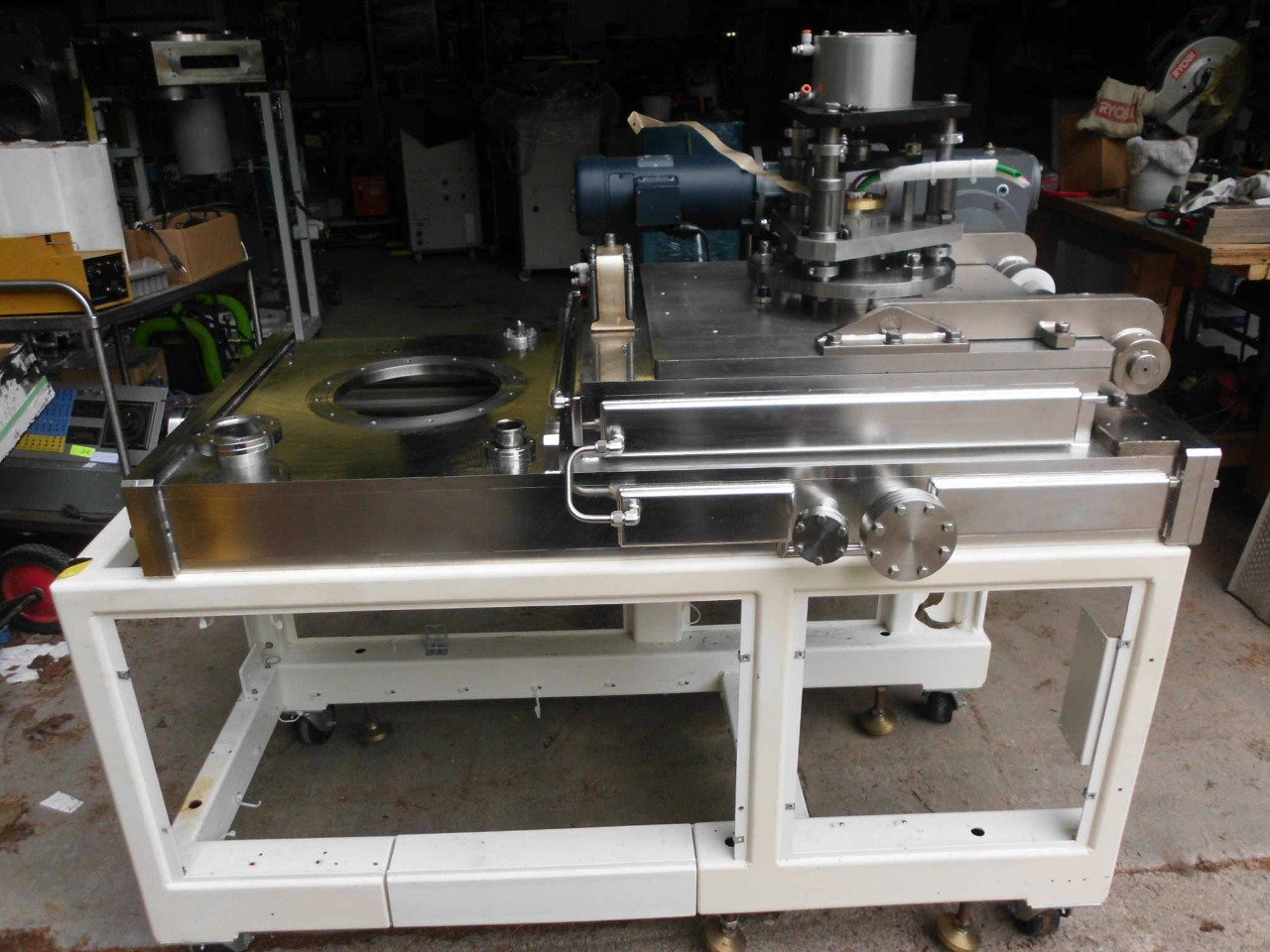 Alcatel 2460 Comptech Sputter Tool High Vacuum Chamber