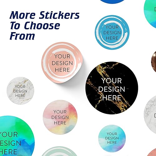 Vista 141 de DayStar Custom Signs & Design - 100 adhesivos de vinilo personalizables, con texto, imagen, diseño y logotipo; adhesivos para logotipo de embalaje