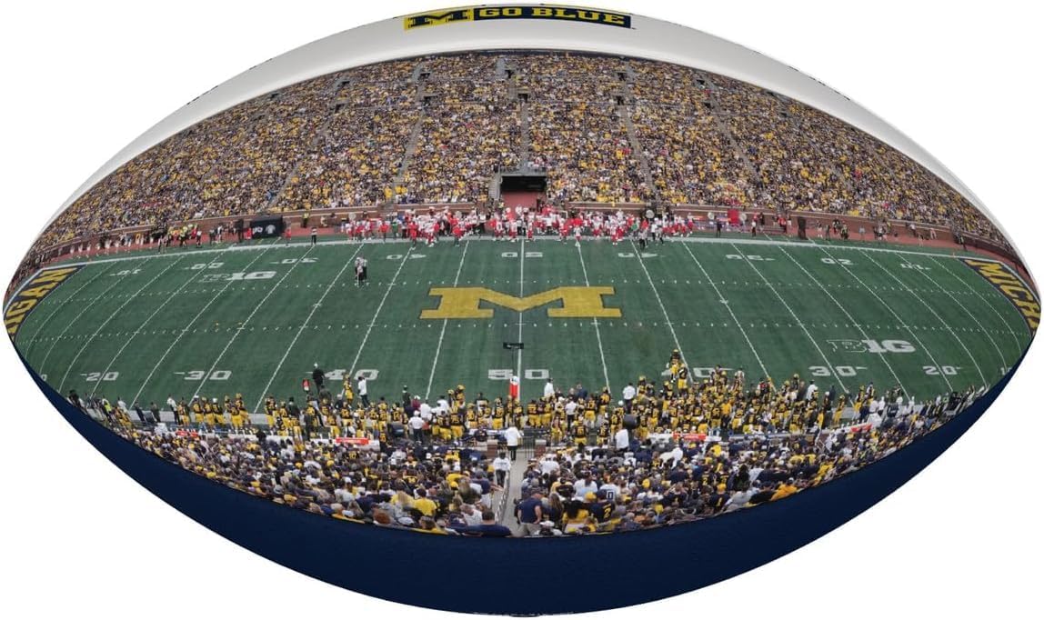 NIKCO SPORTS Michigan Wolverines Ohio State Rivalry Football | Limited Edition of 2,025 | 12-Time National Champions | The Game Collectible Gift Championship Memorabilia Certificate of Authenticity