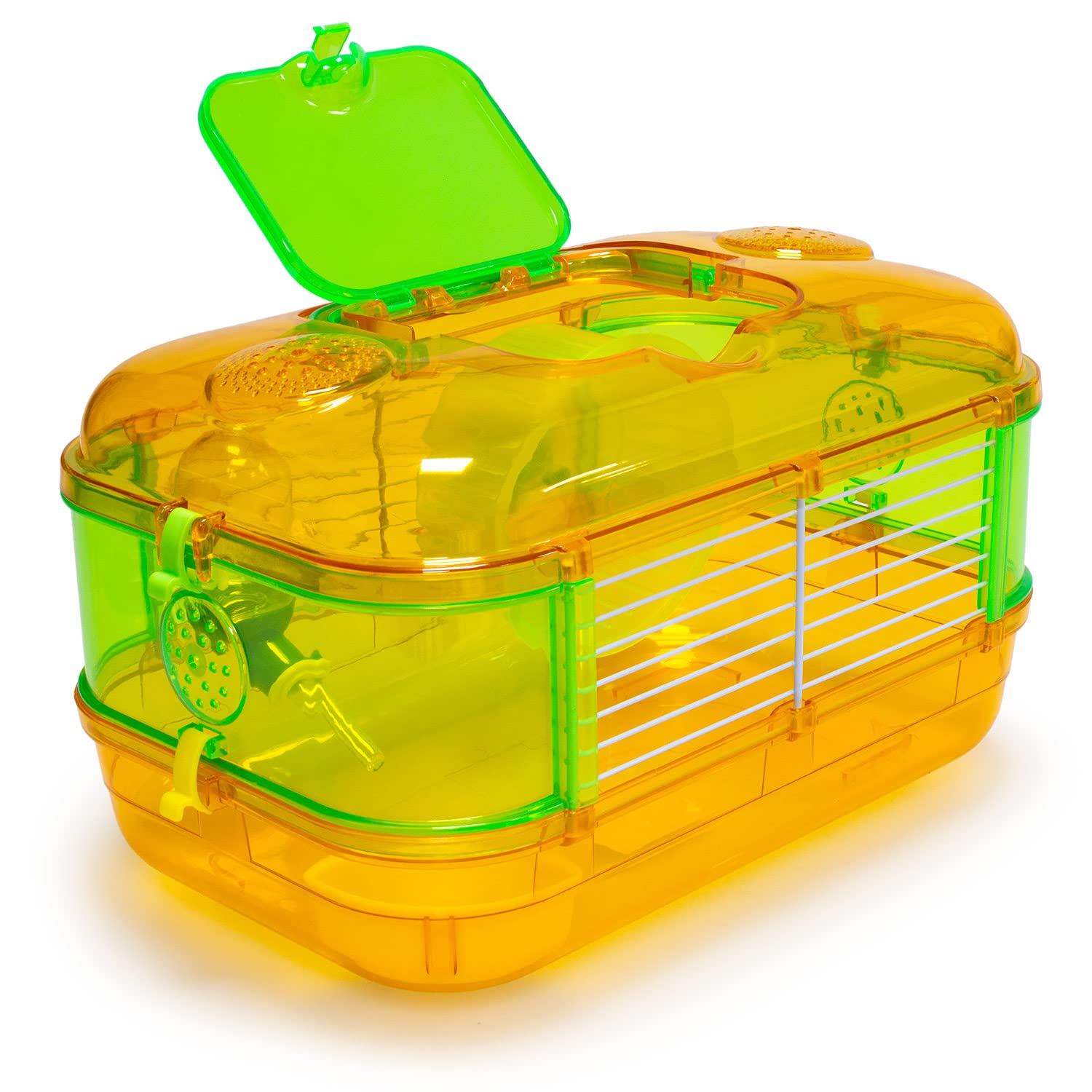 Arquivet Jaula Hierro para roedores pequeños - Naranja, Rosa, 33 x 21 x 18 cm