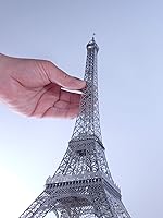 Vista 2 de Torre Eiffel - Modelo a escala de acero inoxidable 11000 de Aerobase - Modelo único de Japón