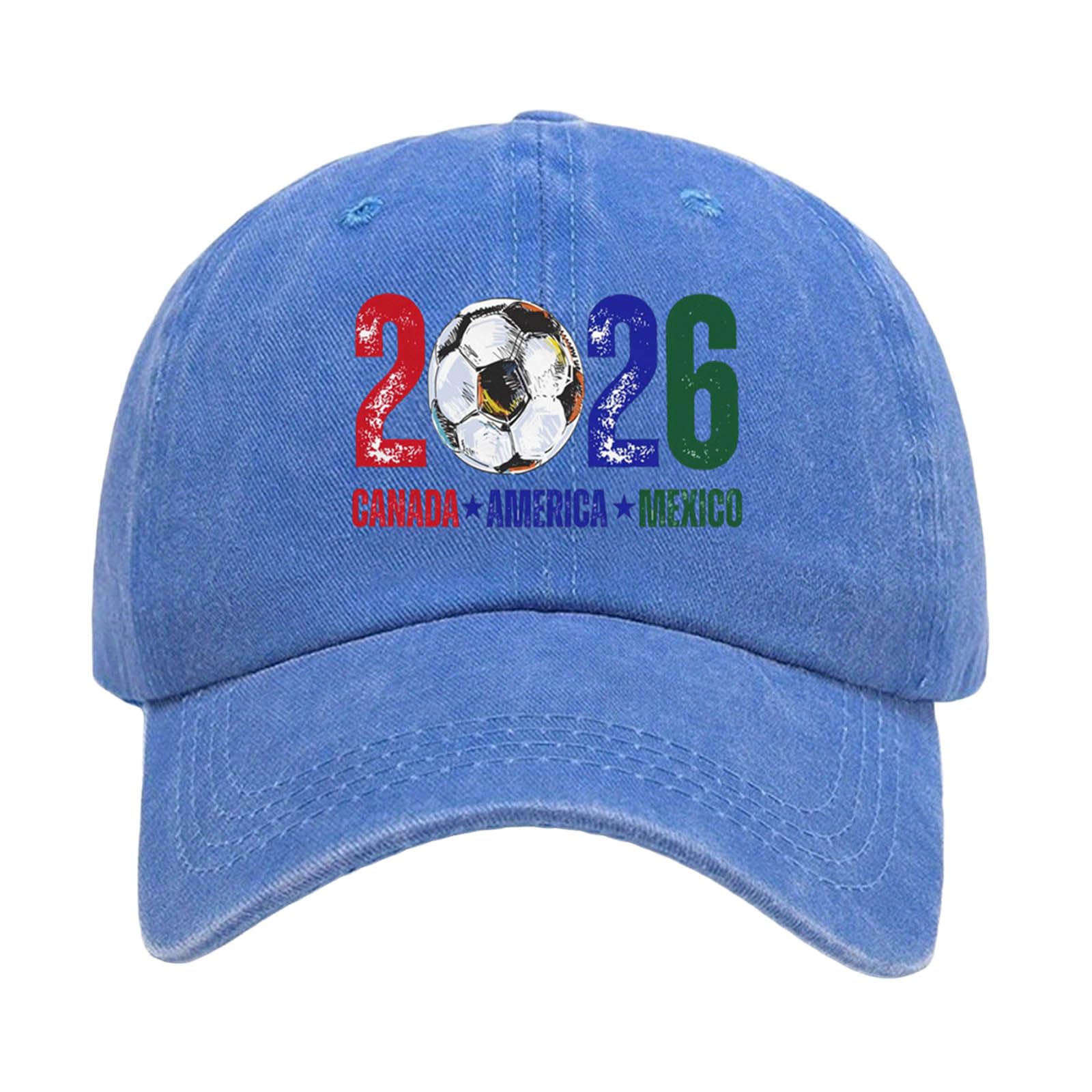 Unisex World Cup Baseball Caps Adjustable Sports Fan Hat with Embroidered Logo Outdoor Sun Protection Visor Lightweight Breathable Summer Accessory for Football Fans World Cup 2026