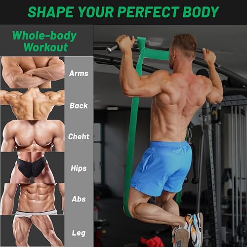 Miniatura 2 de Bandas de resistencia, 12 bandas de resistencia para entrenamiento, bandas de asistencia para dominadas para hombres y mujeres, bandas de ejercicio