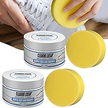 White Shoe Cleaning Cream, Shoe Cleaner Cream, Multipurpose Cleaning Cream, Cleaning Cream For Shoes, Reusable White Shoe Cleanning Cream With Wipe Sponge (2box)