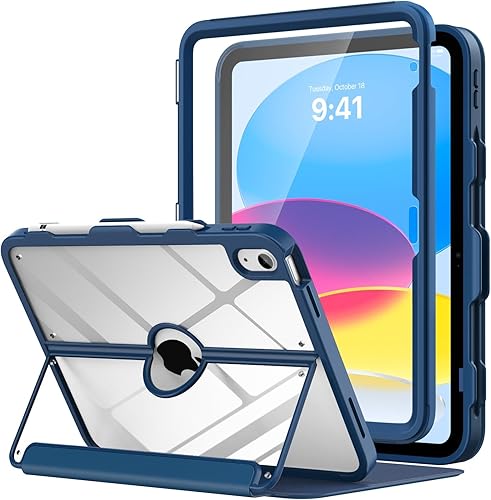 Miniatura 29 de MoKo Funda para iPad de 11 pulgadas (A16) de 11ª generación 2025/iPad de 10ª generación con soporte para lápices 2022 de 10.9 pulgadas, protector