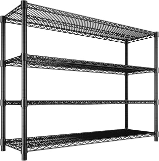 Garvee 4-Tier Wire Shelving 2560LBS Heavy Duty Storage Shelves Garage Rack