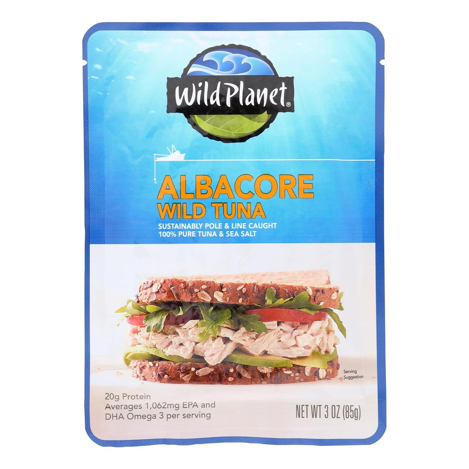 Wild Planet Tuna, Wild Albacore, Pacific Northwest, 3 Oz, Pack of 24