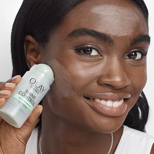 Miniatura 13 de Olay Fresh Reset Arcilla máscara de arcilla, 1.7 onzas Máscara de carbón negro Detox,Barra de máscara de extracto de árbol de té,Mascarilla facial