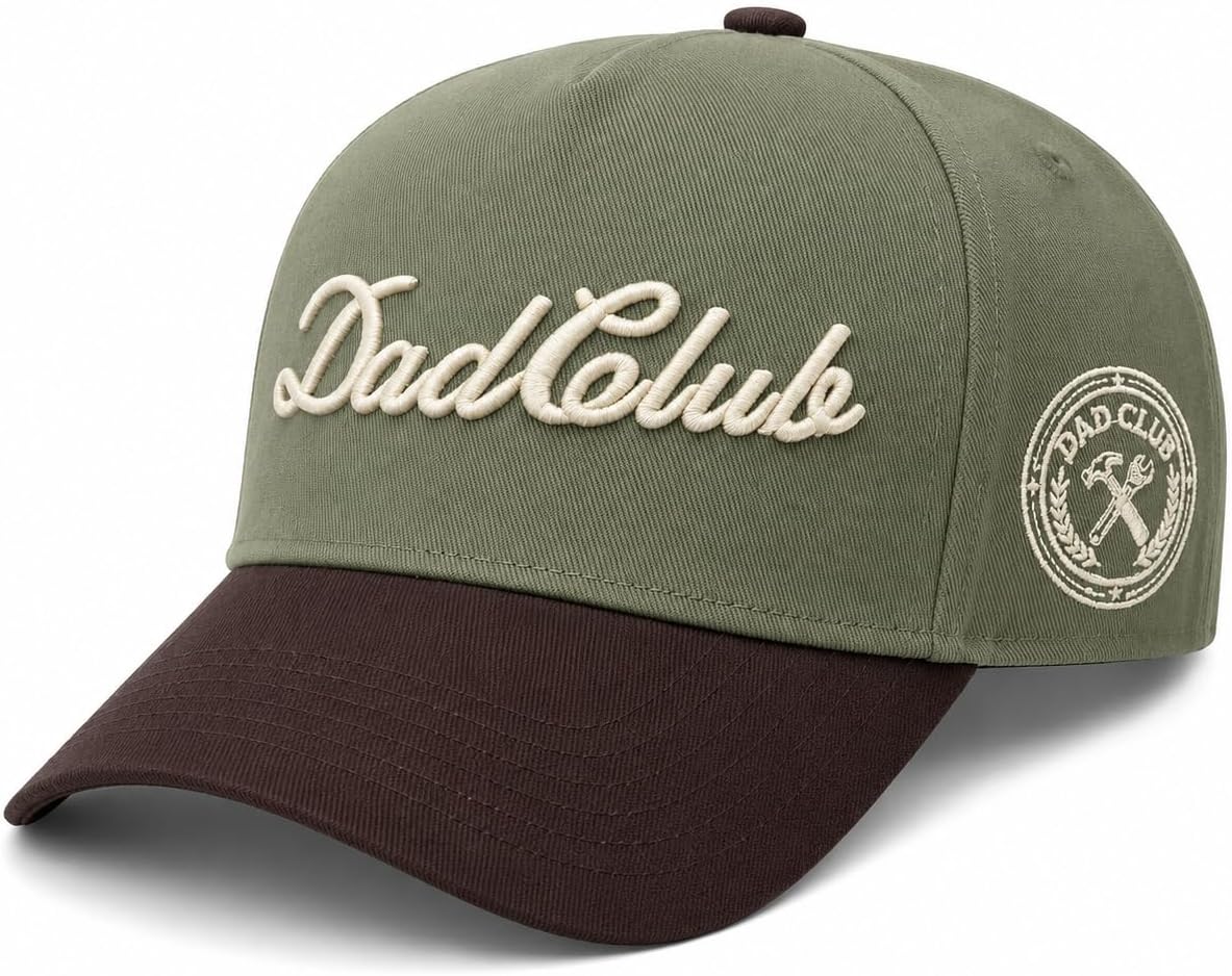 Dad Hats for Men, Vintage Trucker Hats,Premium Embroidered Family Baseball Cap Dads & New Fathers