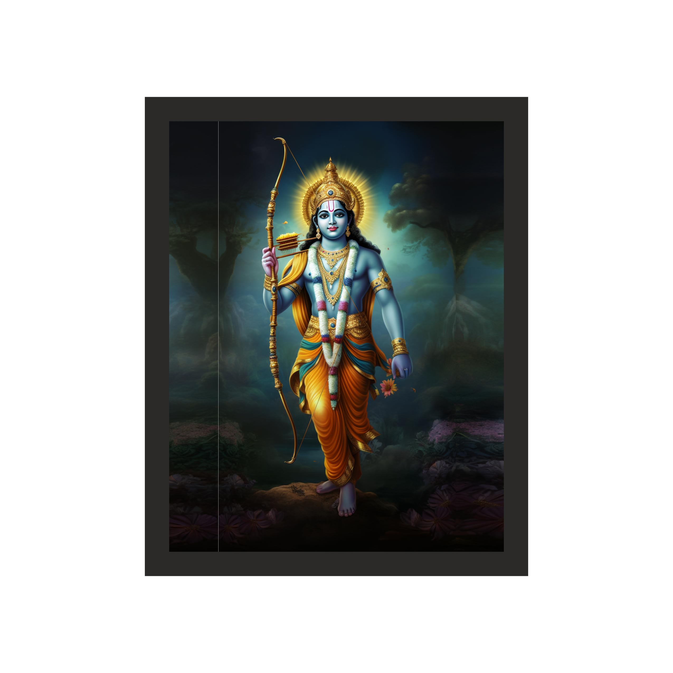 Lord Ram: Majestic Gift of Dharma, 16x20 Inches