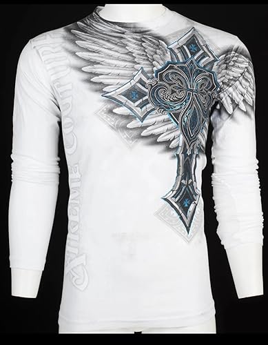 Miniatura 6 de Xtreme Couture by Affliction - Camiseta de manga larga para hombre Last Blow