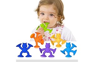 Baby Bath Toys (6 Pack) - Suction Cup Toys for Kids Ages...
