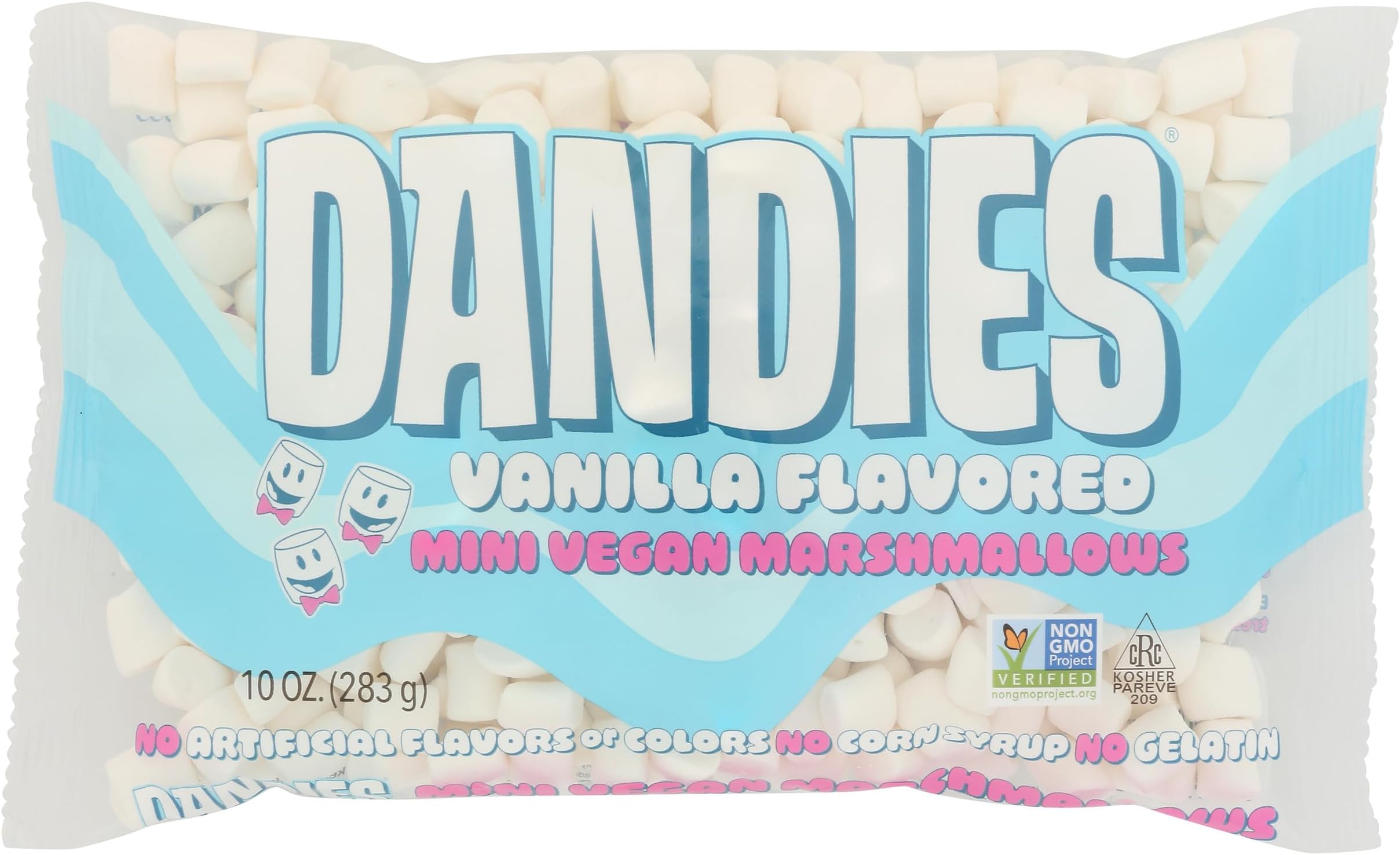 Marshmallows Mini Vanilla Flavored | Fluffy, gelatin-free mini marshmallows without artificial flavors. Perfect for desserts and hot chocolate