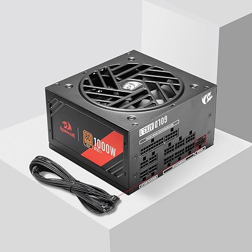 Miniatura 88 de Redragon Fuente de alimentación RGPS-850W 80+ Gold de 850 vatios con ATX 3.1 y PCIe 5.1 totalmente modular, cable de 12VHPWR incluido, condensadores