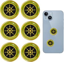 6 Pcs Emf Blocker for Cell Phone,Radiation Blocker,Emf Stickers for Cell Phone,A Practical Gift for Tech Lovers for Smart Phones/Tablets/Laptops Electronic Devices Blockers