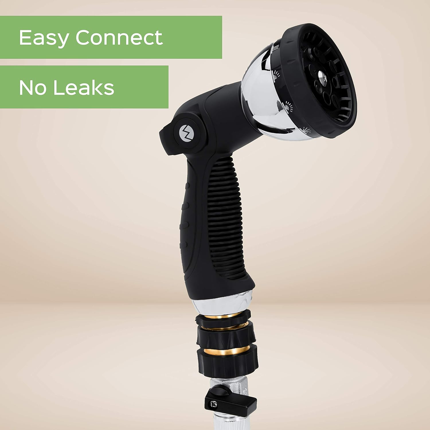 Morvat Brass Leak Resistant Garden Quick Connect & Disconnect Water Hose End Fittings, Female & Male Quick Release 3/4 Inch Connector & Adapter, Includes Teflon Tape & Extra Washers, 6 Sets