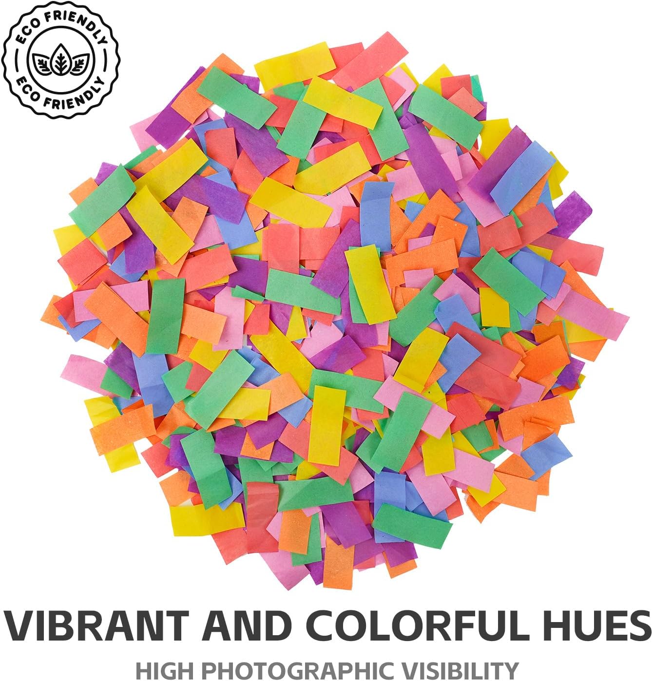 12 Inch Confetti Biodegradable [6 Pack] Confetti Cannons | Multicolor Confetti Poppers for Wedding,Birthday PartyChristmas Eve and New Year Give a Gift