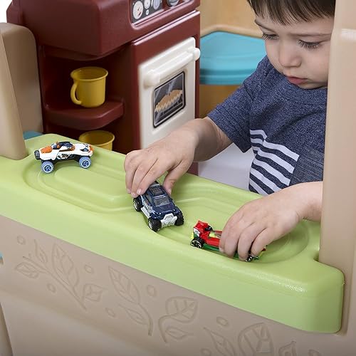 Miniatura 5 de Simplay3 Casa de campo con vista al jardín, casa de juegos para interiores y exteriores para 4 o más niños de 18 meses en adelante (52 pulgadas de