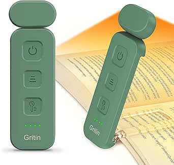 Gritin Reading Light, Rechargeable Book Light for Reading in Bed