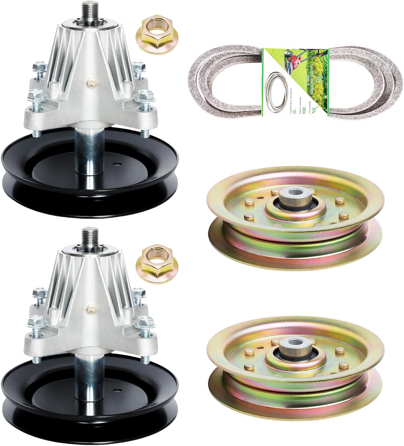 918-04822A 618-04822 918-04889 Spindle Assembly Compatible with Cub Ca det M TD Troy B ilt Crafts man LTX1040 LTX1042 LTX1045 RZT-42 LT2000 Fit 42" Riding Lawn Mower, 2 Pack