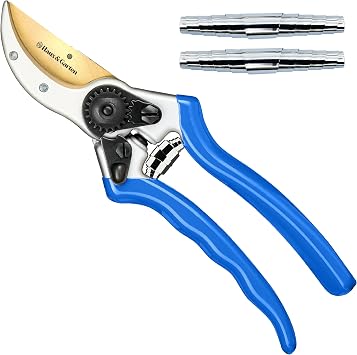 Haus & Garten ClassicPRO Titanium Bypass Pruning Shears and Replacement Springs Bundle