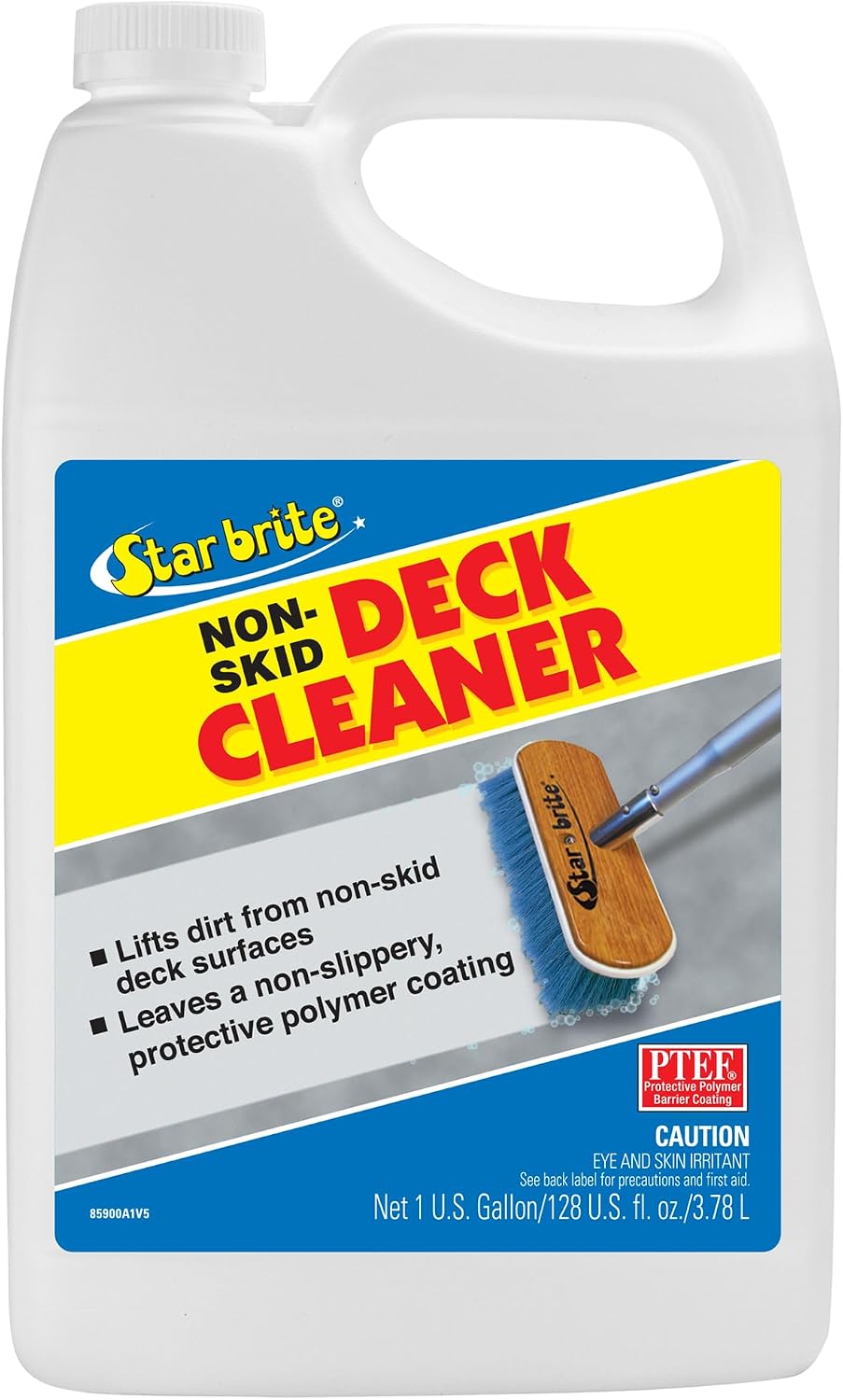 STAR BRITE Salt Off Concentrate - Salt Remover Wash & Marine Engine Flush - 1 GAL & Non-Skid Deck Cleaner & Protectant - Wash Grime out of Non-Slip Surfaces & Protect from Future Stains - 1 GAL