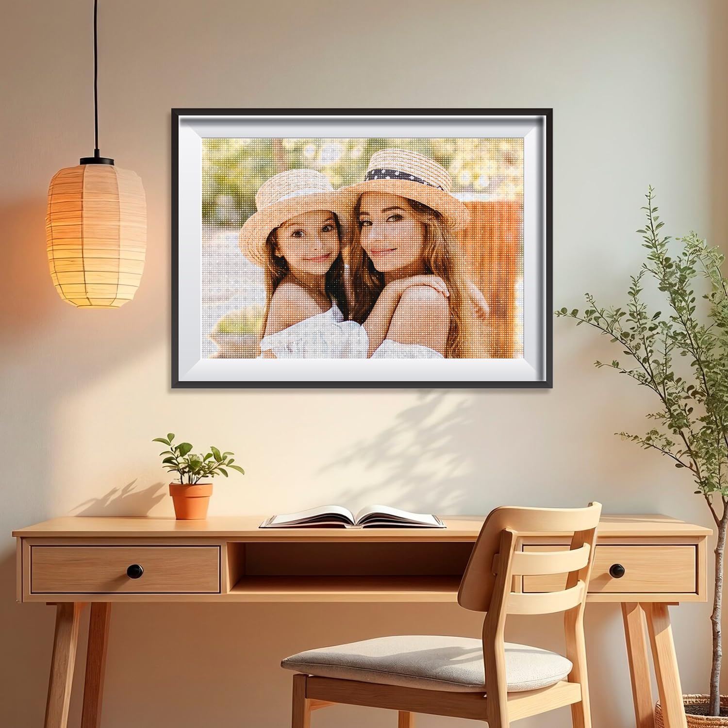 Rainsar Custom Diamond Art Painting Kits for Adults - Personalized Diamond Art from Photo, Custom Your Own Picture - 5D Full Drill DIY Home Decor & Unique Gifts, Round/Square Drill, 50x80cm