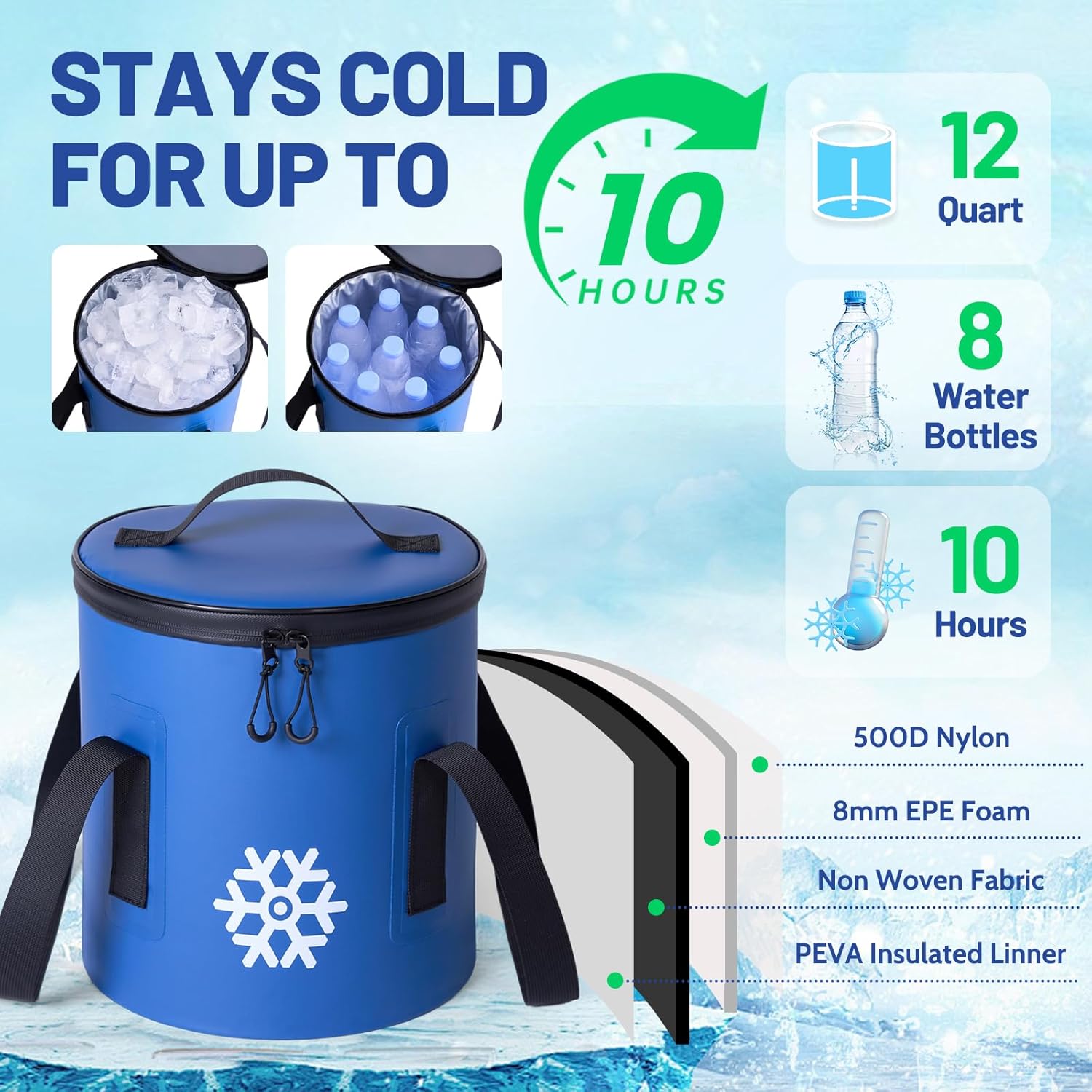 Ice Machine for Knee After Surgery 2.0, Portable Cold Therapy Machine for Knee Replacement, Ice Therapy for Post Surgery, Cryotherapy System, Ice Compression Pack Wrap for Injuries Recovery