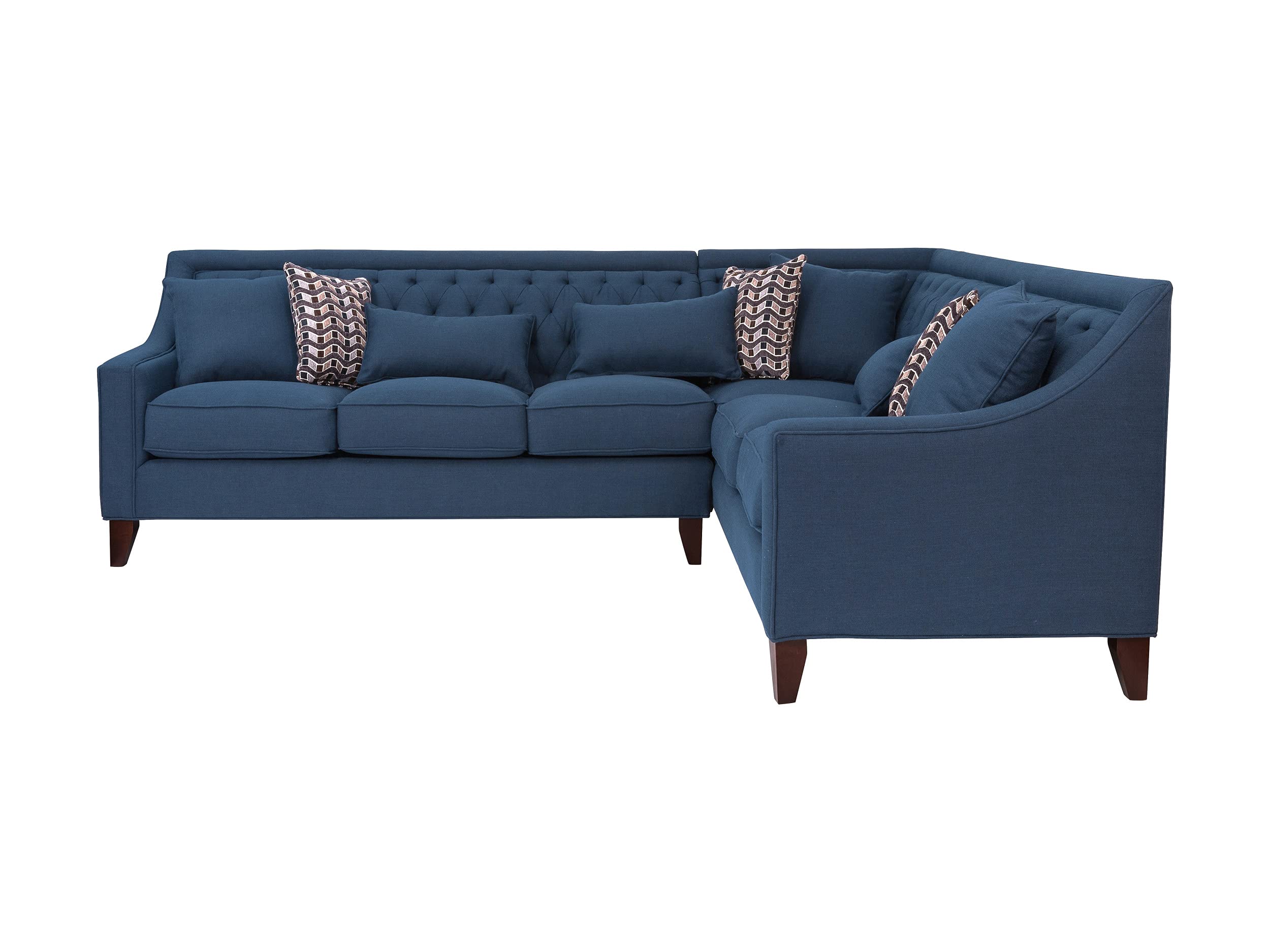 1/26迄 rikoao sofa navy Modern Electric 1pc Convertible Sofa Couch Navy Color Linen