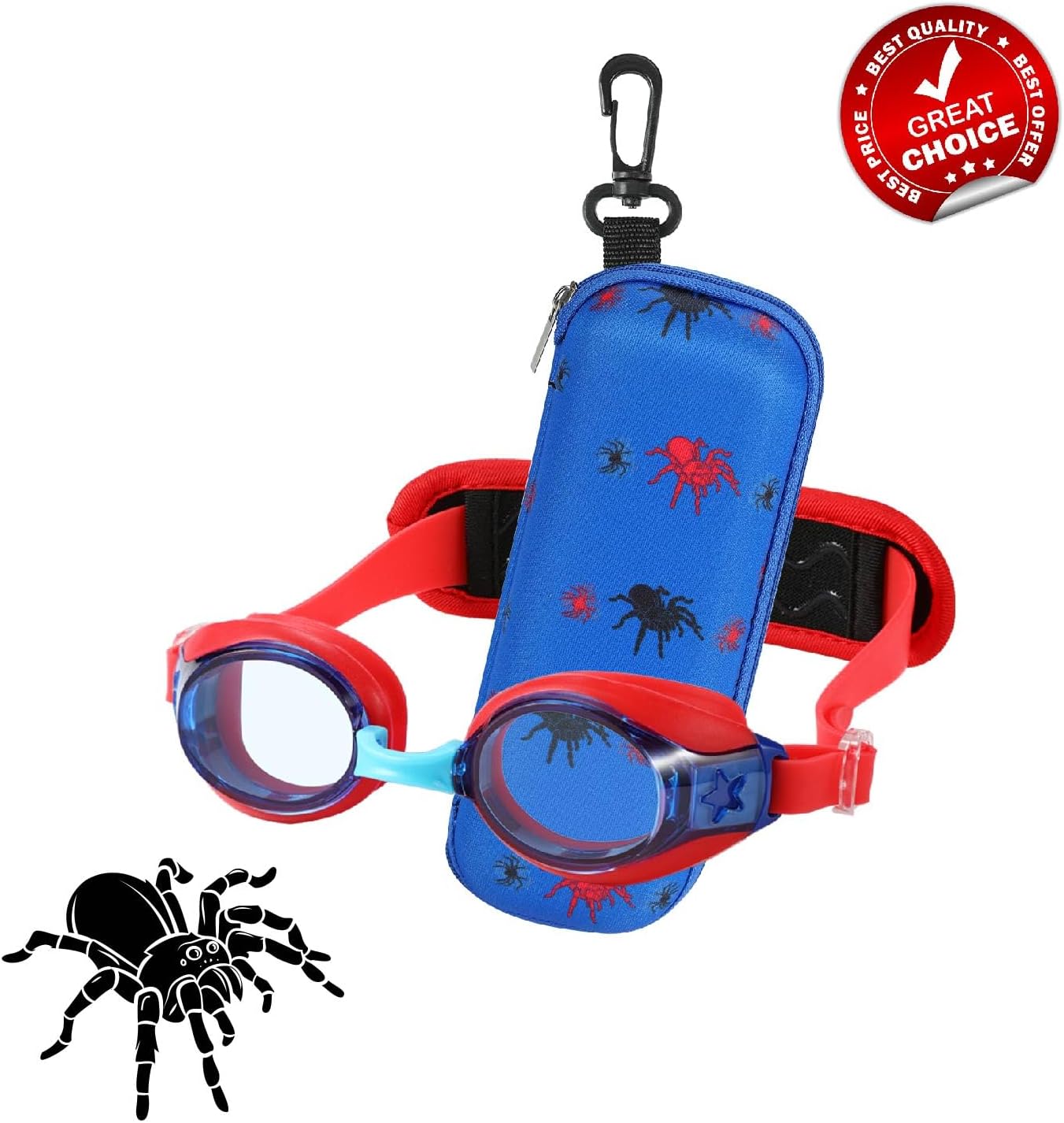 Kids Swim Goggles Age 2-6, Toddler Goggles No Hair Pull,Child Goggles Padded HeadBand