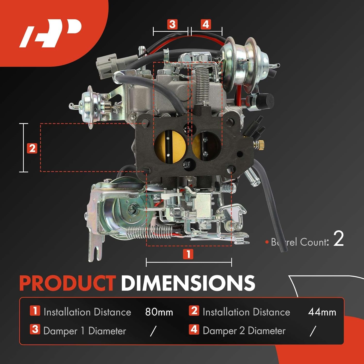 A-Premium 2 Barrel Carburetor Compatible with Toyota Corolla 1995-2001, Tercel 1990-1994, Replace# 2110011850, Electric Choke