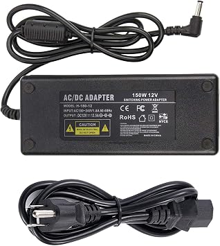 12 V 12,5 A G  Kayna  - COOLM 12 Volt 12,5 Amp 150 W Adapt r  arj Konekt r  5,5 x 2,5 mm DC Fi  De i tirme 12 V 10 A 120 W PICO Box DC-ATX PSU HTPC Mini PC/LED  eritler i in