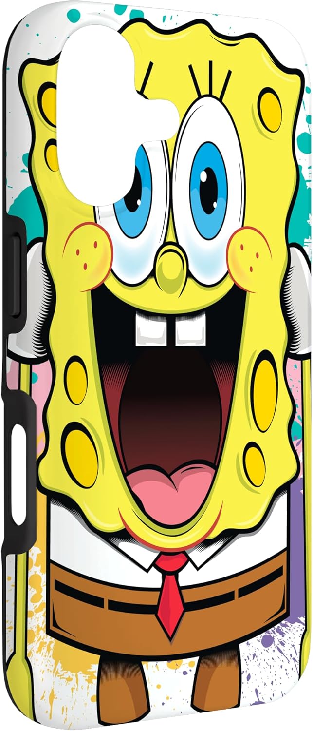 Paint Splatter Spongebob Squarepants Case for iPhone 17