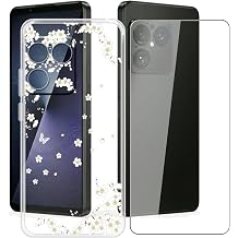 for Sony Xperia 1 VIII Case with 1 x Tempered Glass Screen Protector, Soft TPU Shockproof X Anti-Scratch Ultra Thin Clear Phone Cover for Sony Xperia 1 VIII 6.50" - WM91