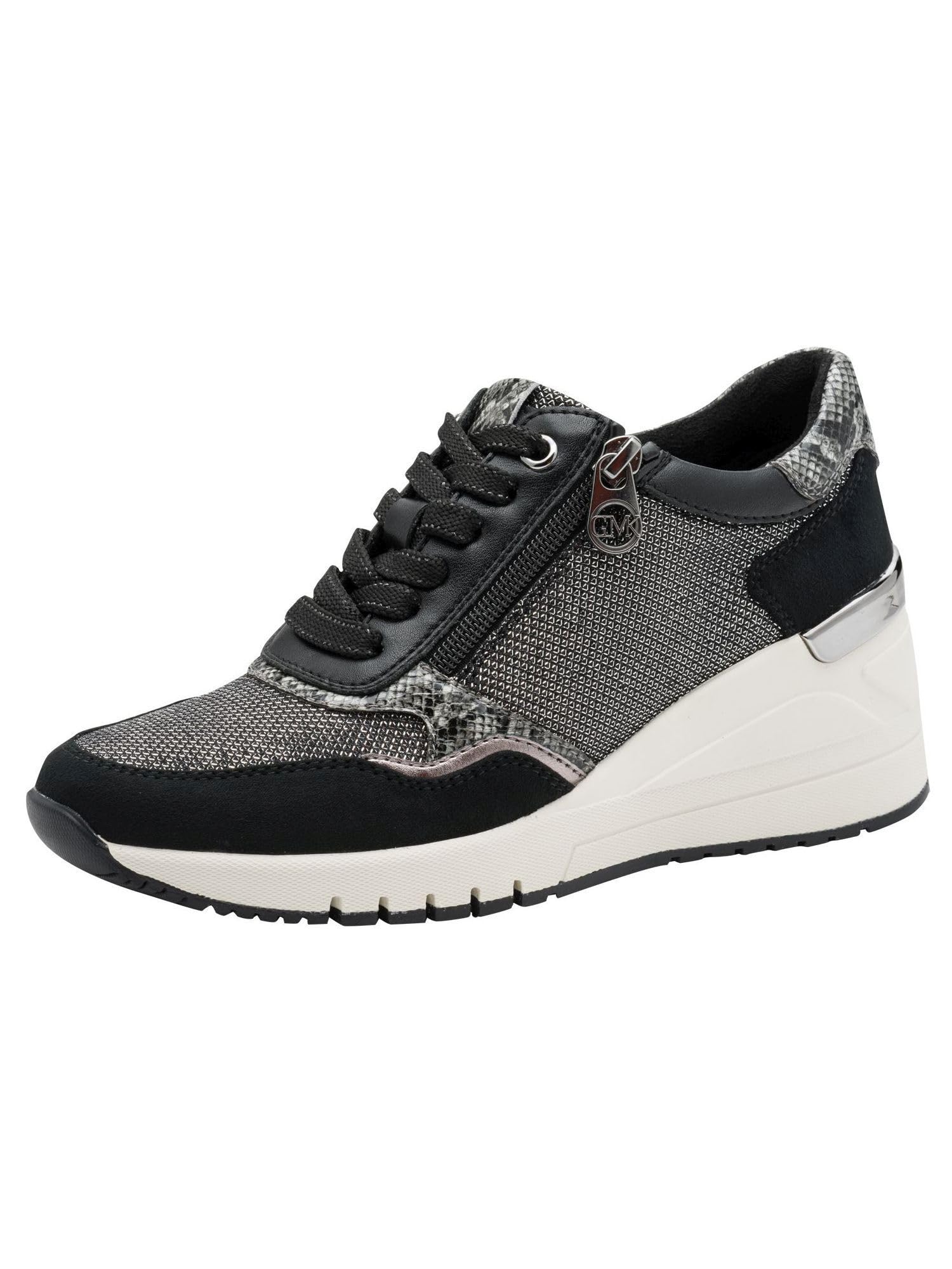 MARCO TOZZI Women's Guido Maria Kretschmer Sneaker 2-83703-45, Black (Black Comb), 7.5 UK