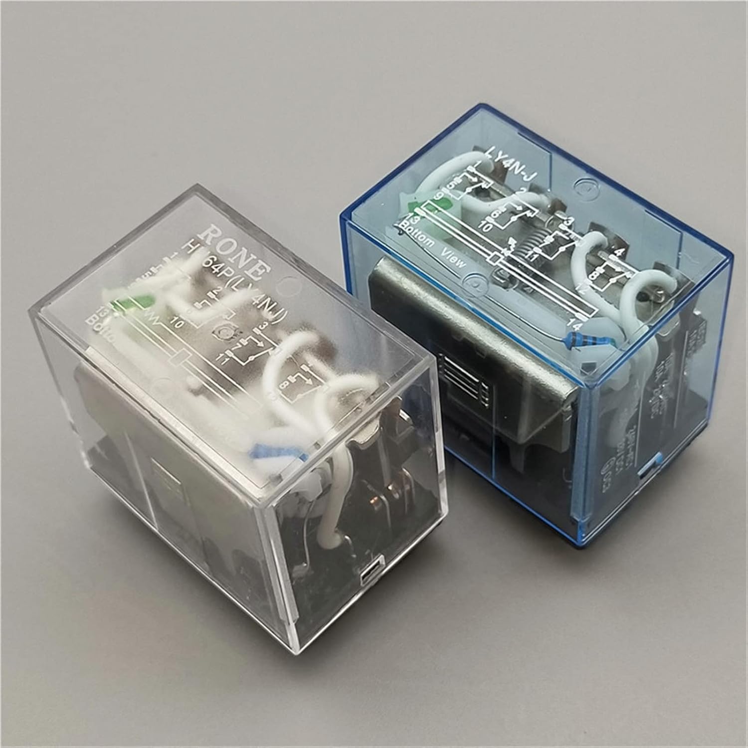 1Pc LY4NJ HH64P Mini Relay P143 14 Pin 10A with LED Intermediate 12VDC 24VDC 220V General Purpose Switching(DC12V)