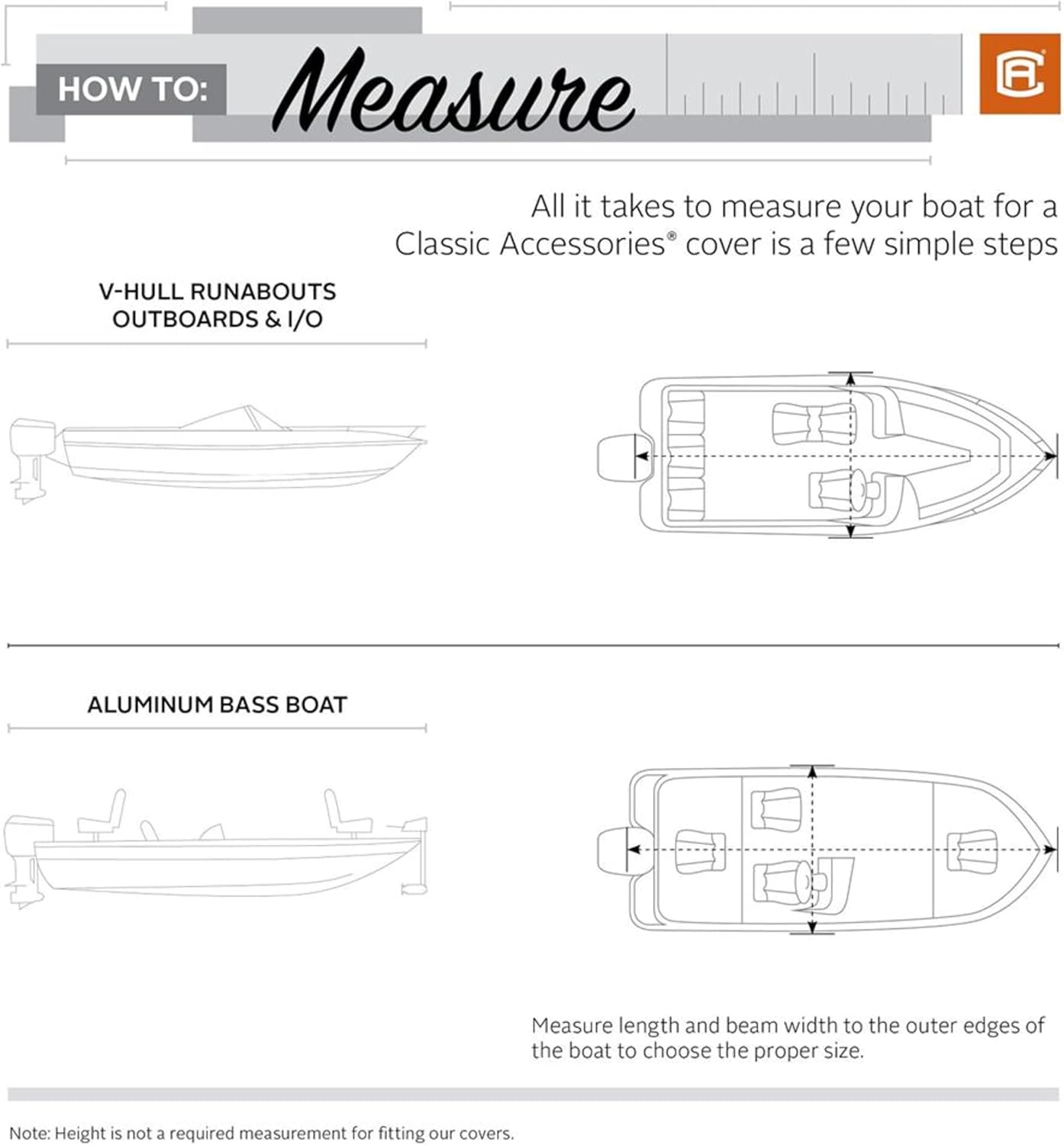 Classic Accessories StormPro Boat Cover Size: Model B