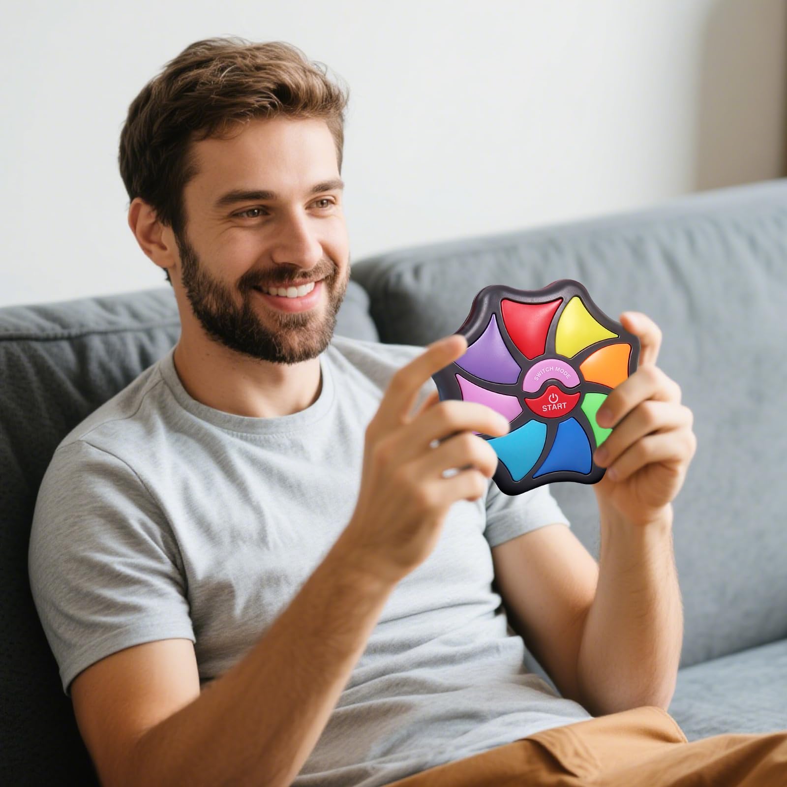 Gedächtnistraining Kinder, Elektronisches Gedächtnisspiel, Reaktionsspiel mit Lichtern und Geräuschen, Knobelspiele,Senso Spiel, Konzentration Spiele Reisespiele für Kinder Jungen Mädchen Geschenk