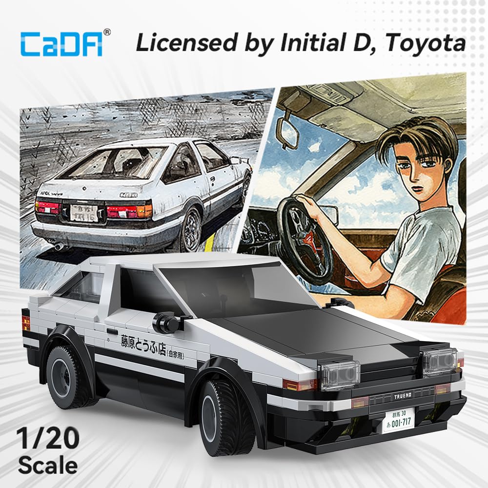 Amazon.com: CaDA C51086W Toyootta AE86 Trueno Building Block Model
