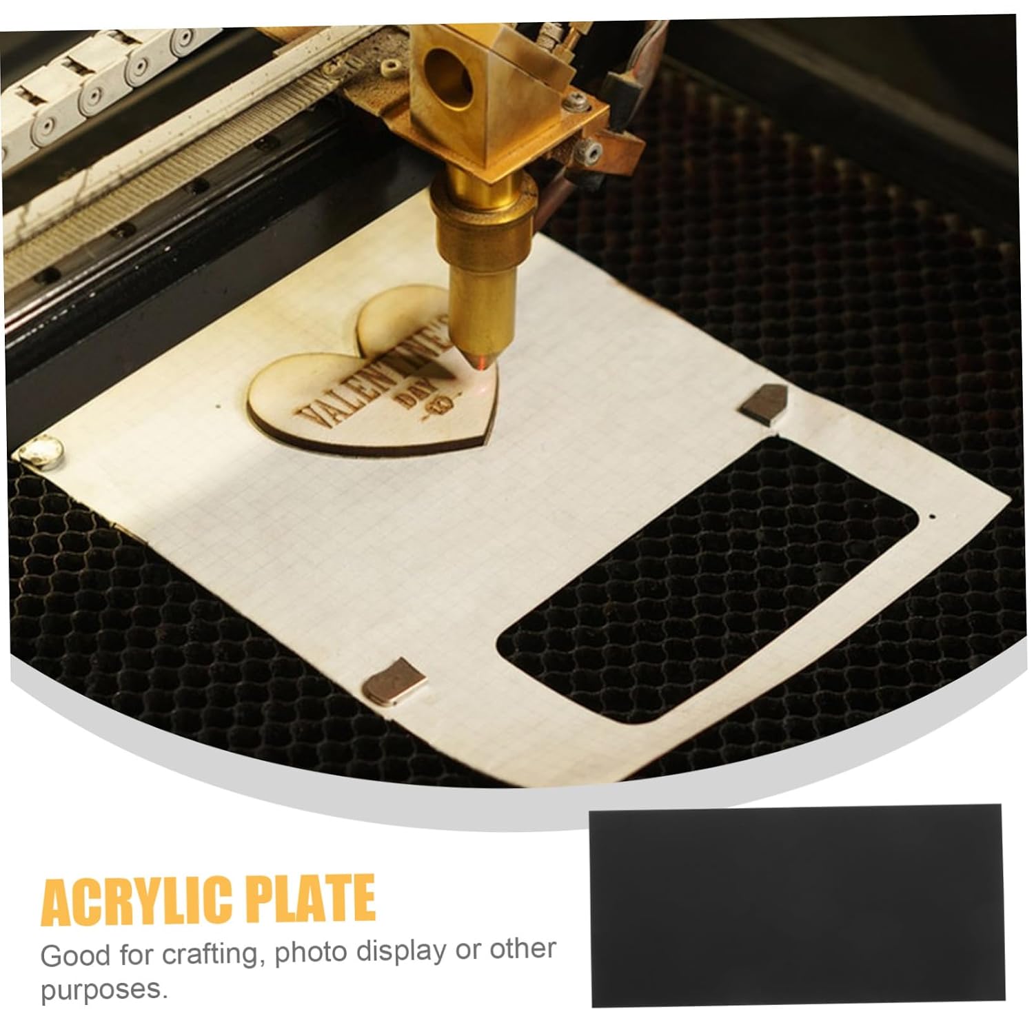 ABOOFAN Modern Appearance Acrylic Plate DIY Craft Sheet Opaque Cast Crafting Plate