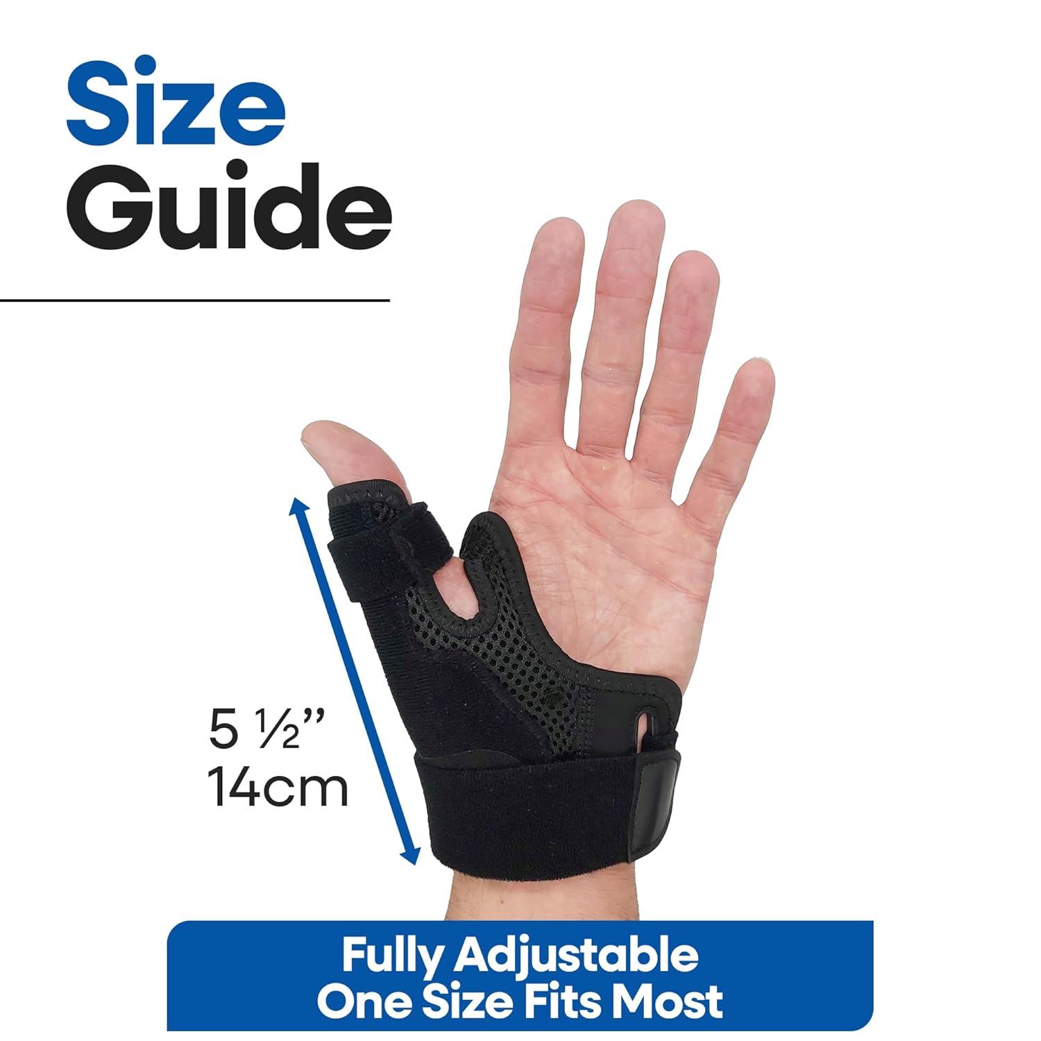 Thumb Brace Thumb Splint CMC I Trigger Thumbs Spica Splint Arthritis Pain Relief & Support I Wrist Brace & Stabilizer For Joint Tendonitis Tenosynovitis I Hand Braces Left & Right Hand (Pack of 2)