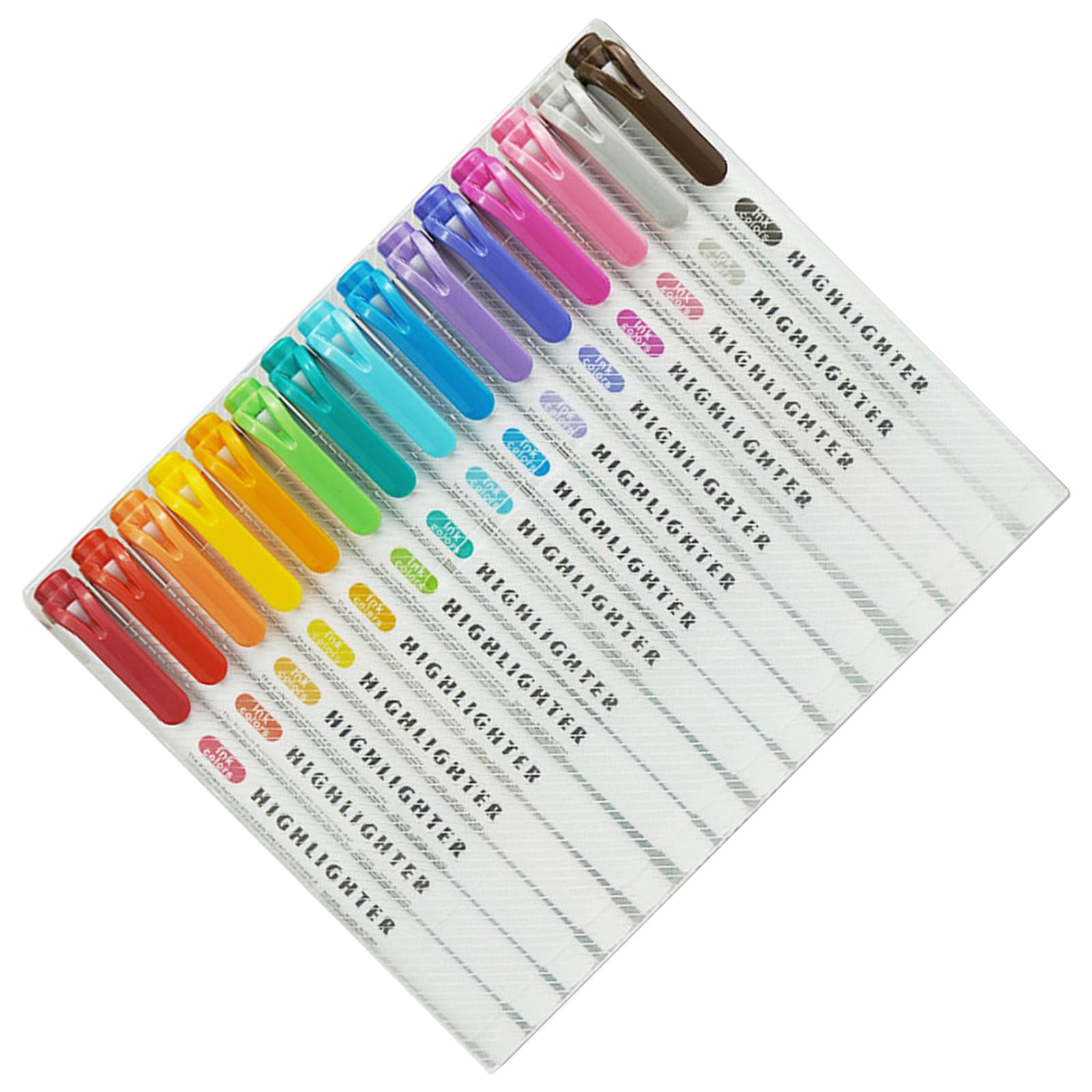 Amazon.co.jp: CHIZISX 15/25個 ダブルチップ 蛍光ペン 速乾性 幅広