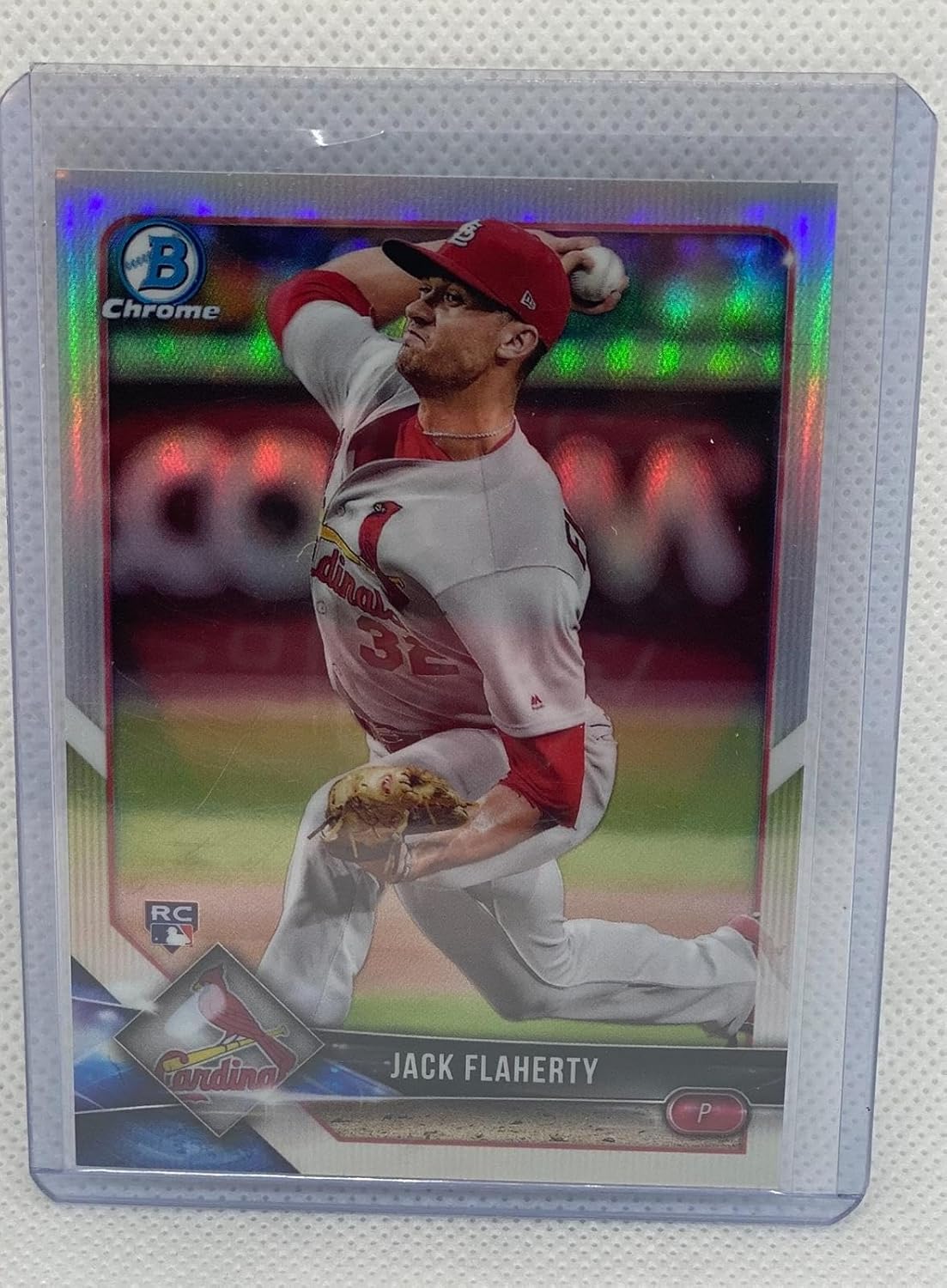Jack Flaherty 2018 Bowman Chrome Rookie Refractor Rc #d 266/499 - Baseball Slabbed Rookie Cards