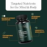 Younited High Performance Multivitamins | Vegan Mens Multivitamin & Womens Multivitamin | Antioxidant Supplement with Vitamins and Minerals for Immune Support | Made in Canada | 120 Veggie Capsules