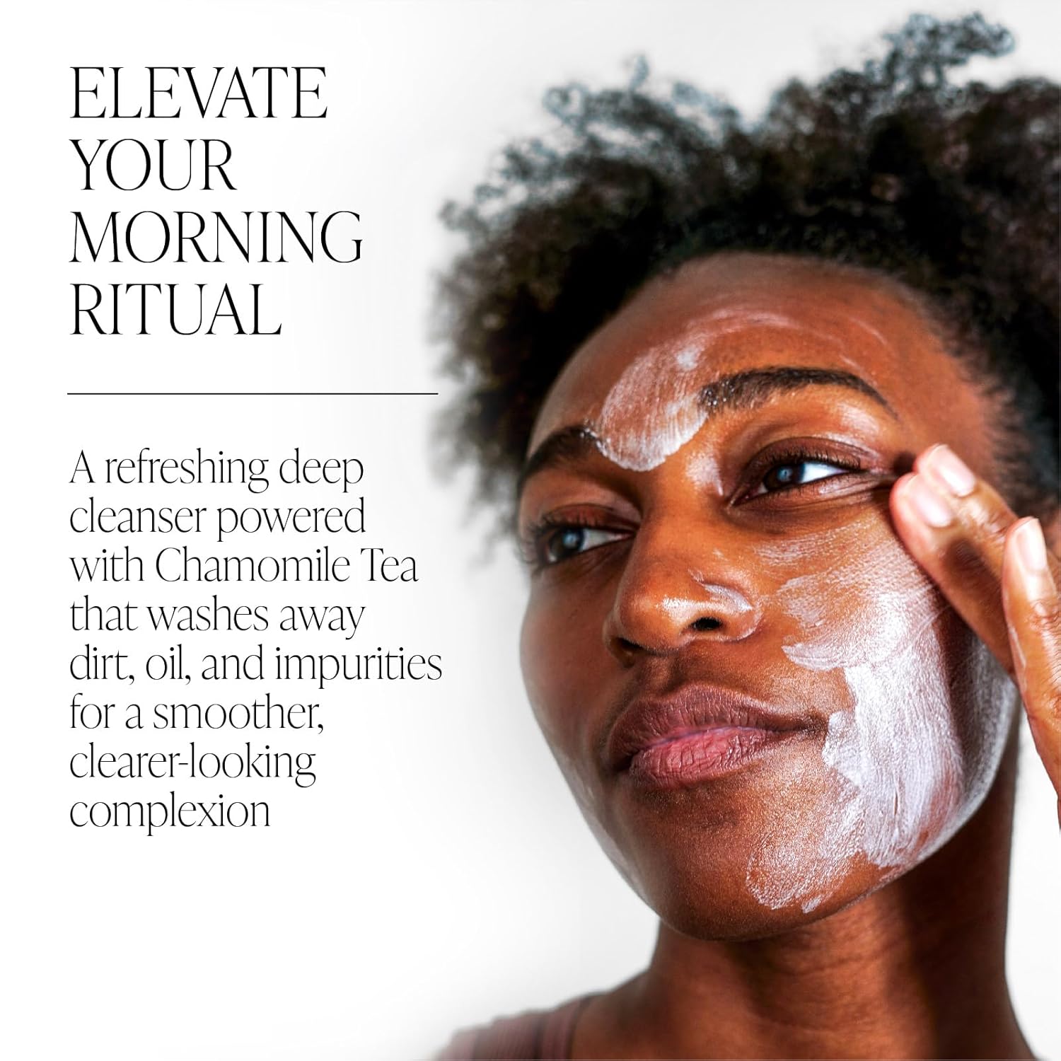 BYROE Chamomile Tea Foaming Gel Cleanser | Deep Cleans, Hydrates & Soothes Face | Brightening Complex & Vitamin C | Vegan 150 ml
