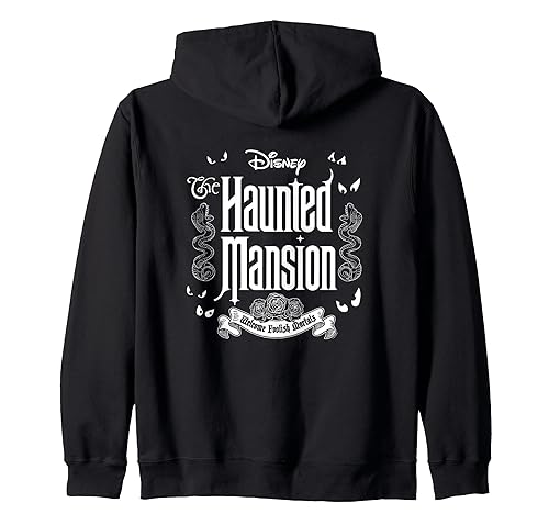 Haunted Mansion Parks Attraction - Welcome Foolish Mortals Zip Hoodie