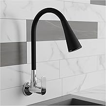 ALTURAS Dual Flow Black Kitchen Sink Cock with 360 Degree Swivel Spout | Kitchen Sink Tap | Kitchen Faucet | Tap for Kitchen (Opal)