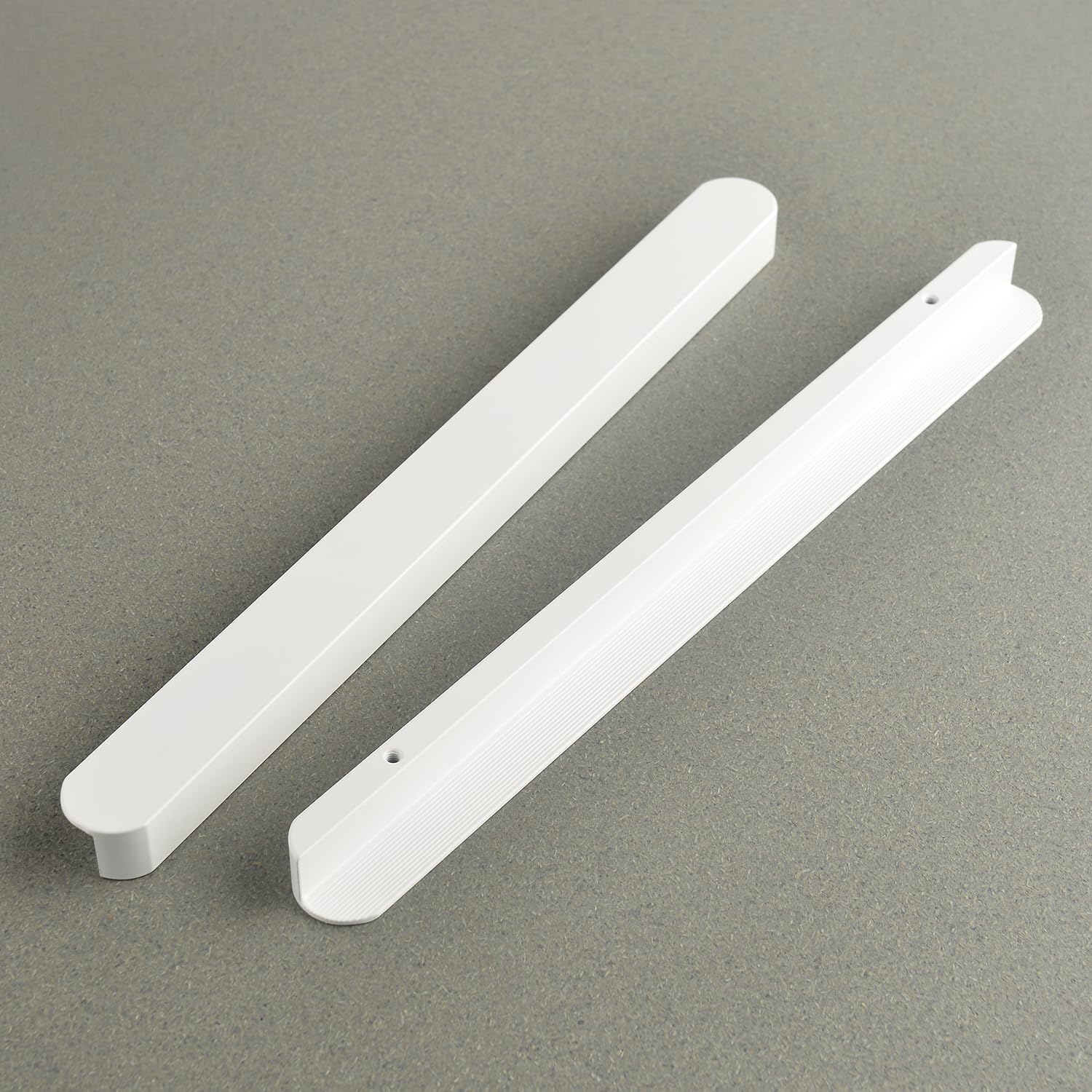 5 Pack Modern Drawer Pull Matte White Long Bar Cabinet Pulls 8.8 Inch Hole Center Kitchen Cupboard Handles Vanity Pull Handles Furniture Hardware